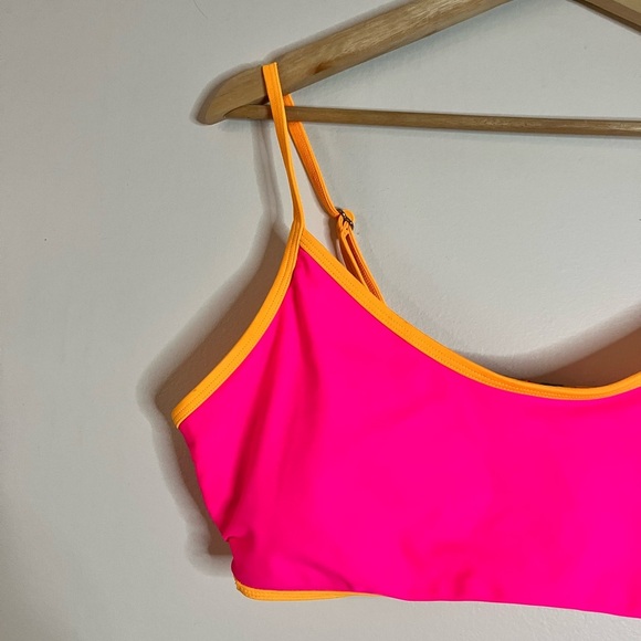 U.S. Polo Assn. Neon Pink & Orange Sports Bra Bikini Top XL - Picture 14 of 16